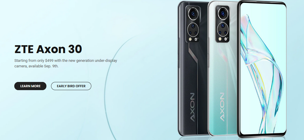 ZTE Axon 30 5G 8/128GB グローバル版 - スマートフォン/携帯電話